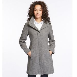 LL Bean Grey Wool Coat
